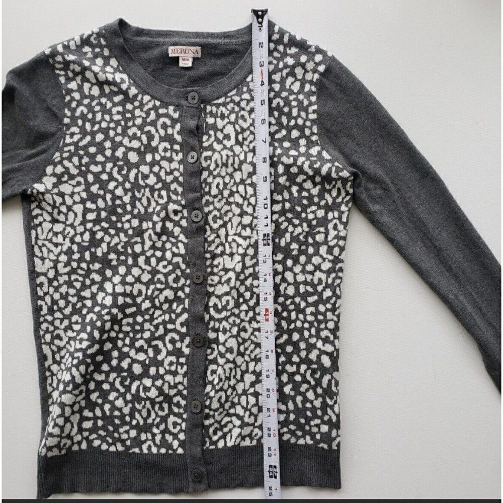 Office buttons Cardigan Sweater dark gray MEDIUM - Picture 13 of 15